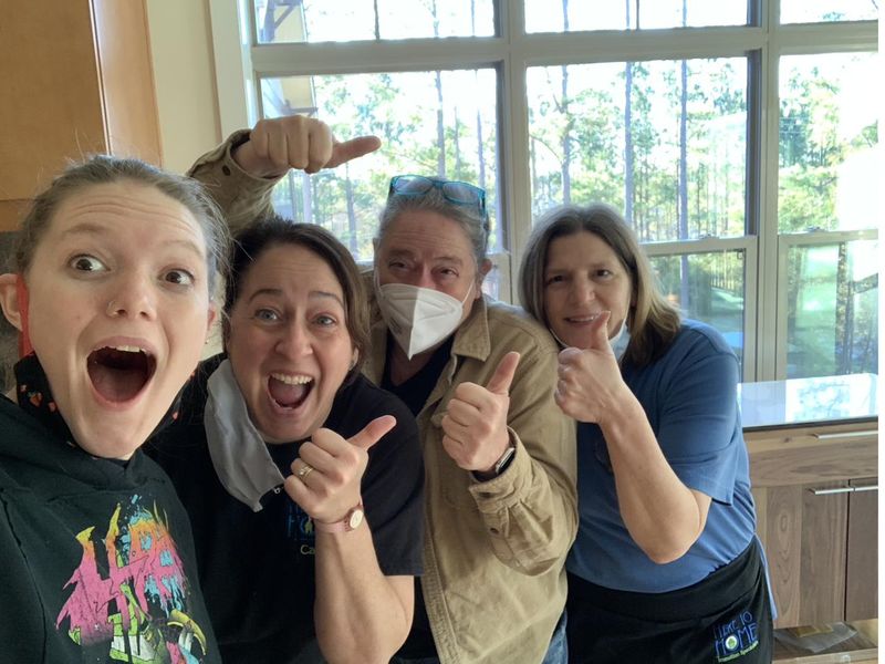 The Here to Home crew bringing the energy on moving day