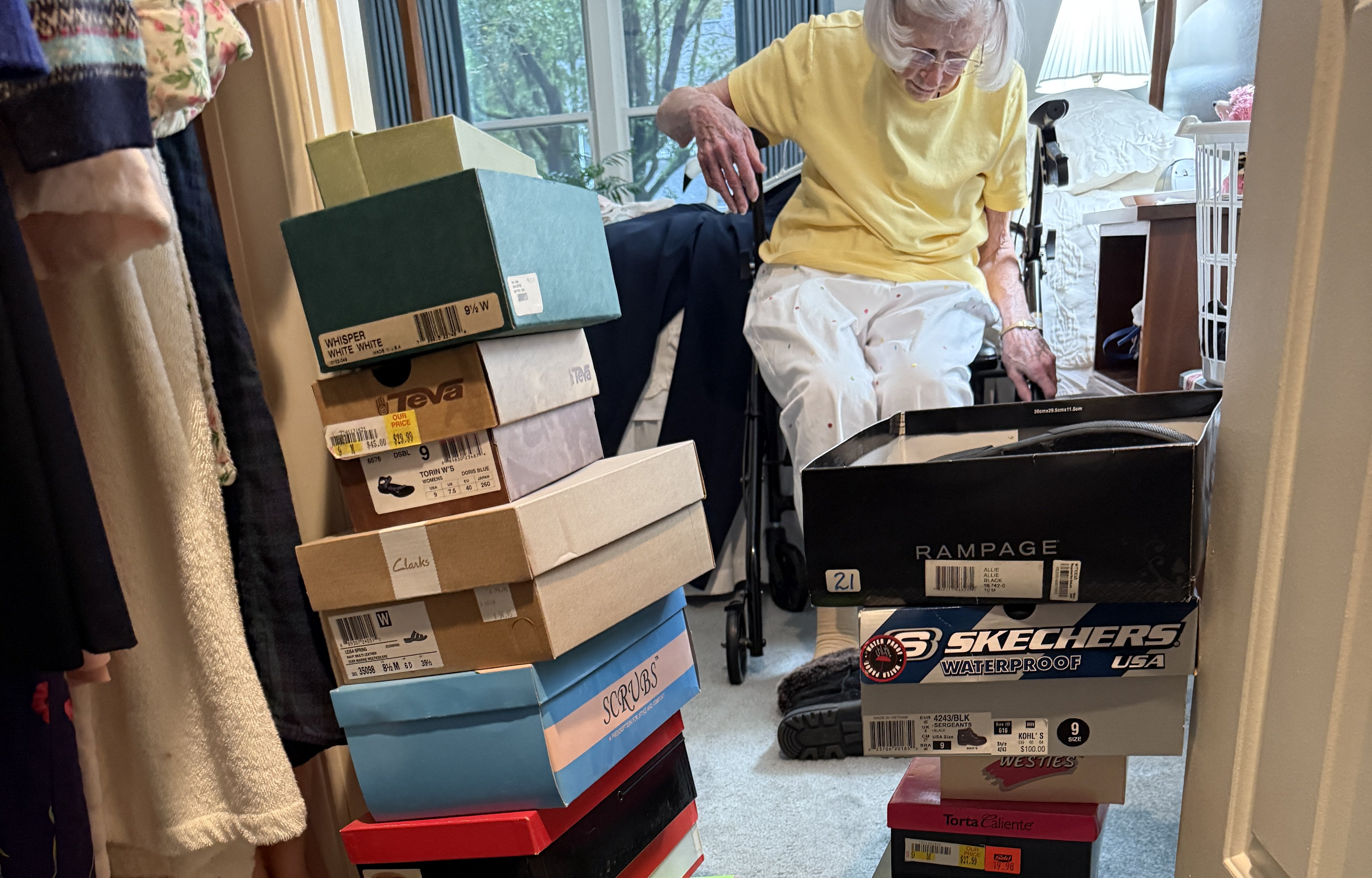 Before — items to sort through