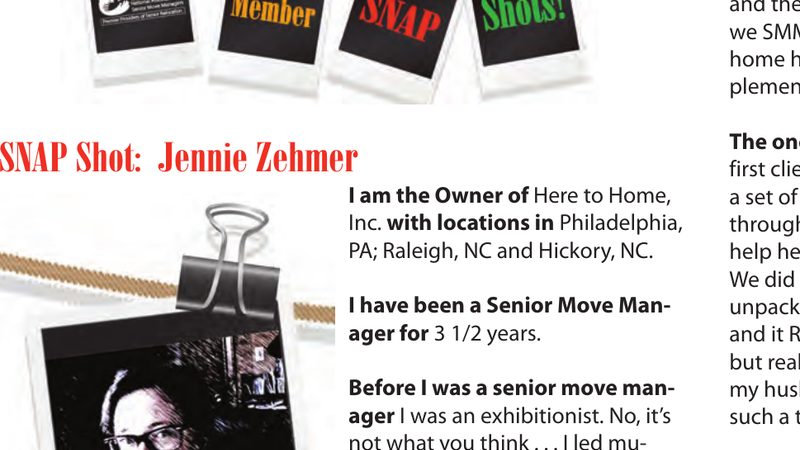 Moving Matters — NASMM Member Snapshot